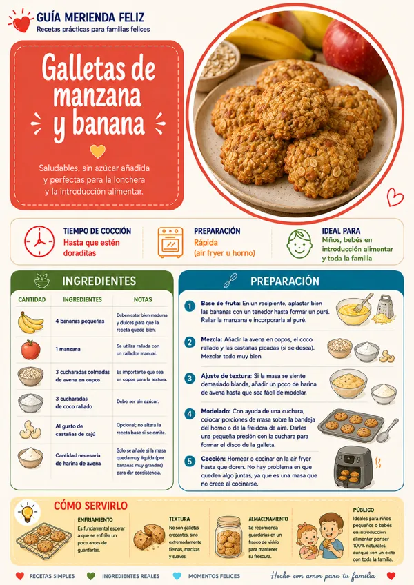 Ficha de receta de la Guía Merienda Feliz